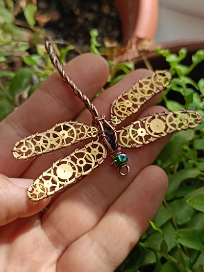 Summer guest. Dragonfly charm