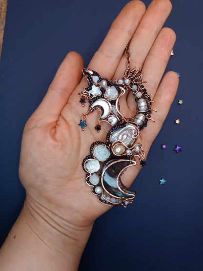 Starry dragon necklace.