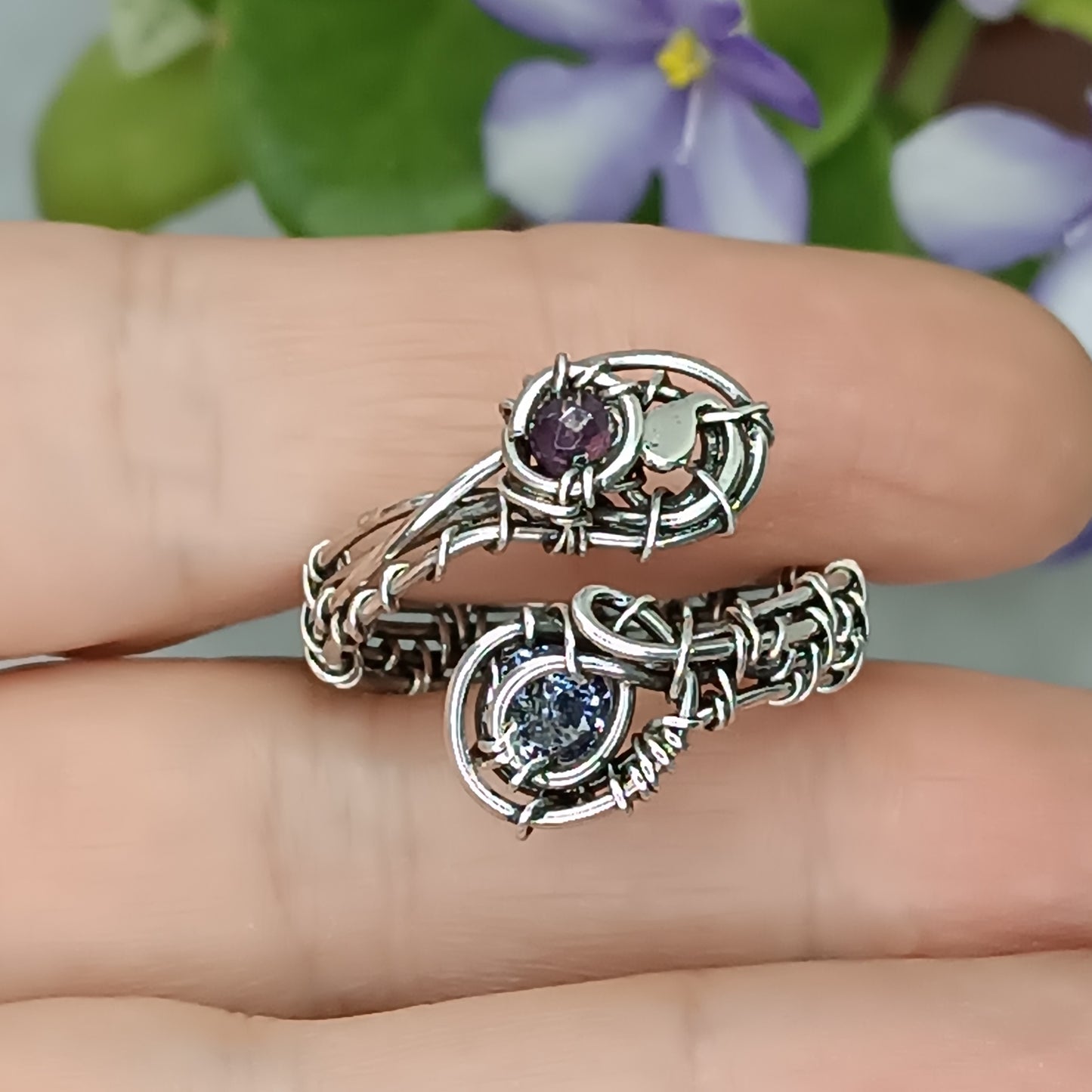 For Rich. Silver adjustable ring.