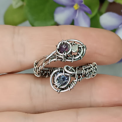 For Rich. Silver adjustable ring.