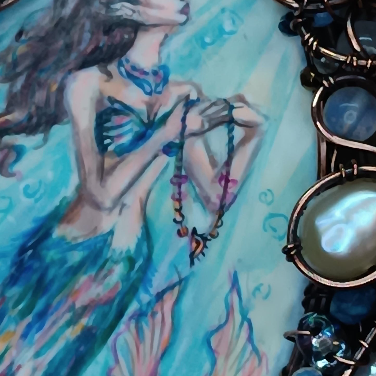 Mermaid and Seahorse necklace.