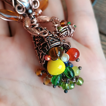 Harvest fairy pendant