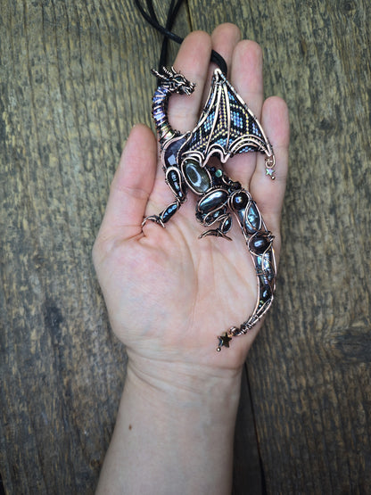 Midnight whisper. Dragon necklace