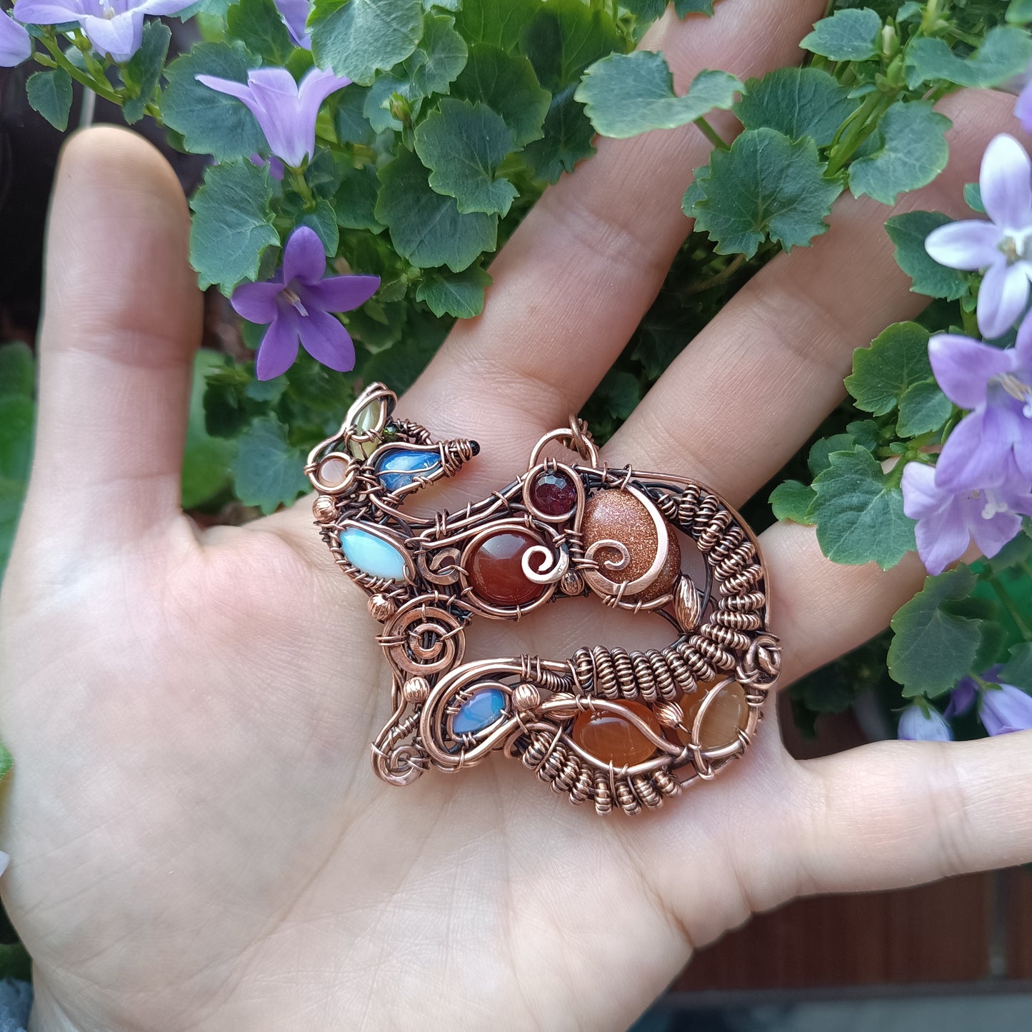 For Eustacia. Foxy necklace.