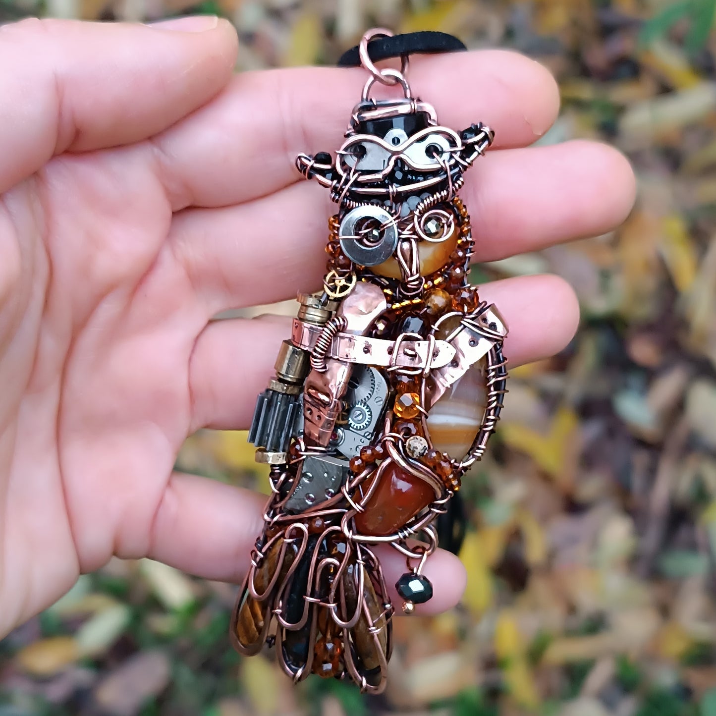 Steampunk Owl necklace