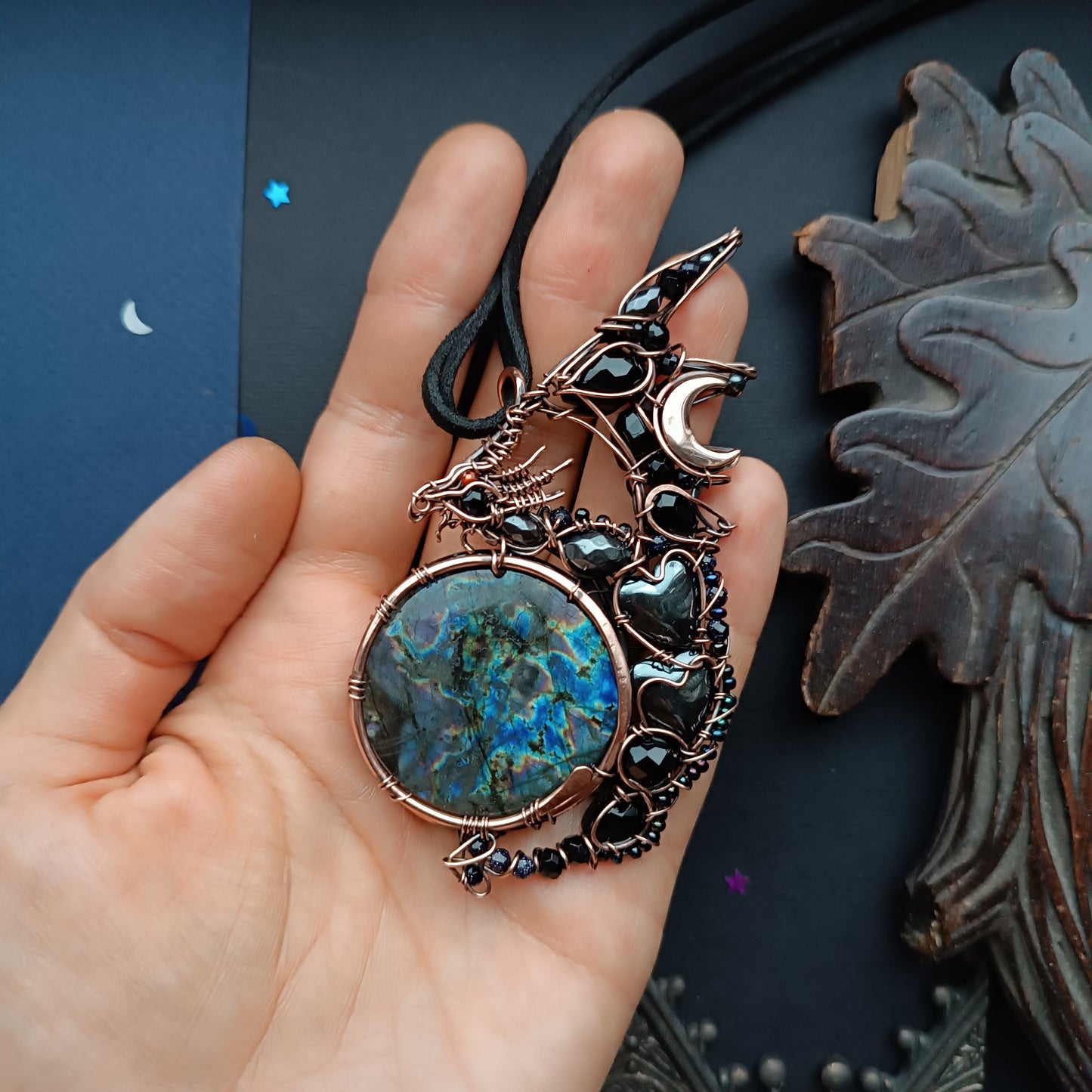 Wizard of the blue moon. Dragon necklace