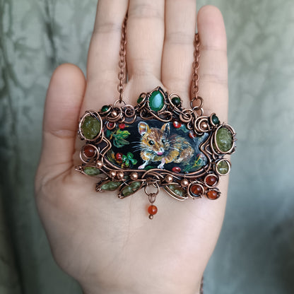 Mouse necklace 🍂