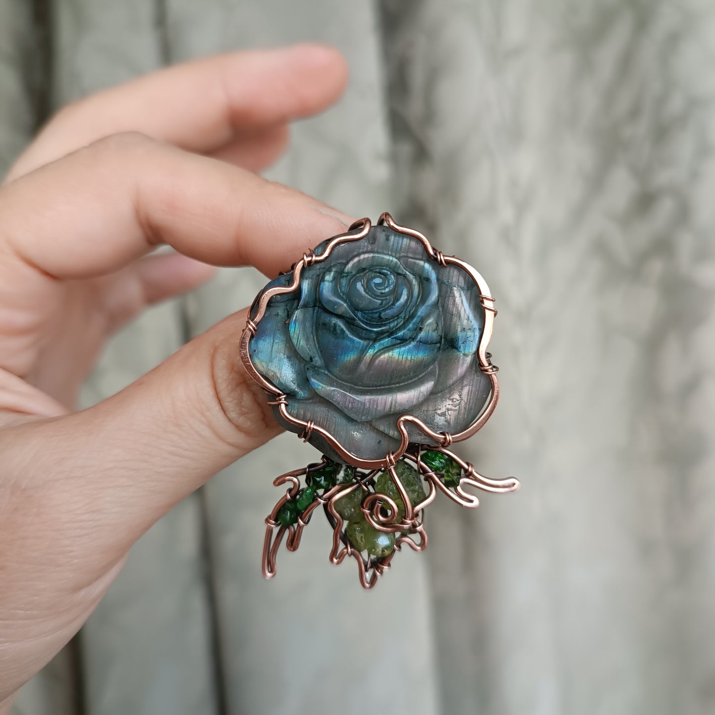 Hidden rainbow rose PIN