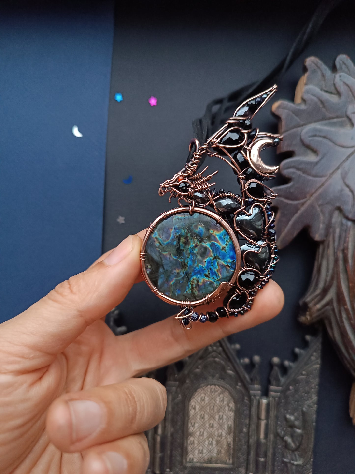 Wizard of the blue moon. Dragon necklace