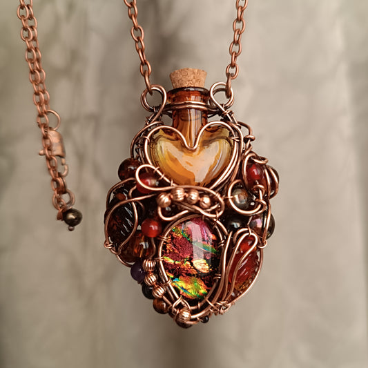 Candied fruit vial pendant