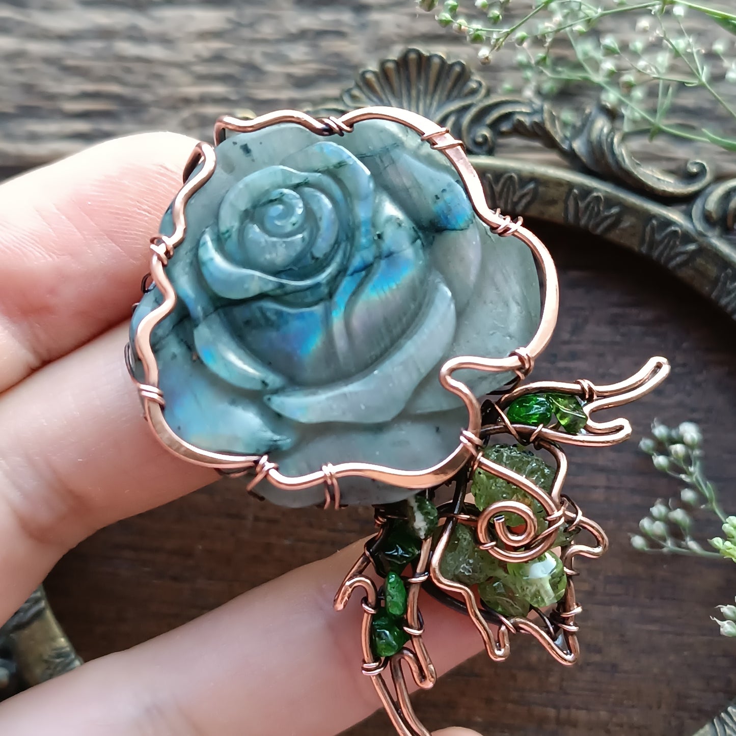 Hidden rainbow rose PIN