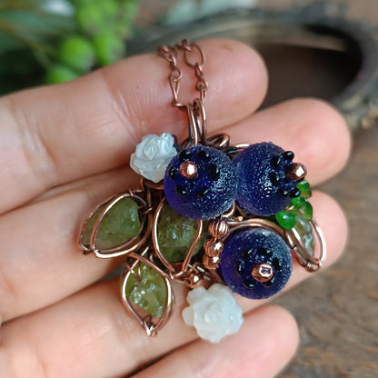 Blueberry necklace