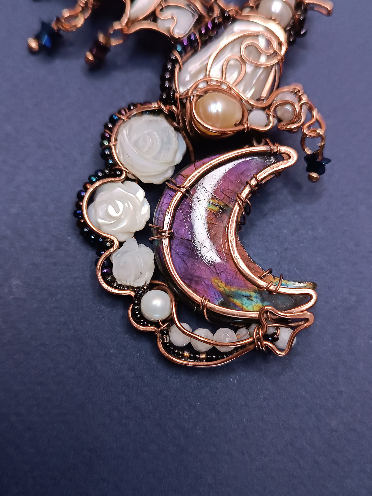 Starry dragon necklace.