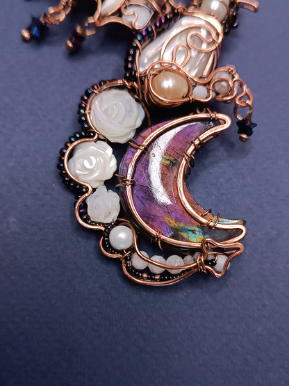 Starry dragon necklace.