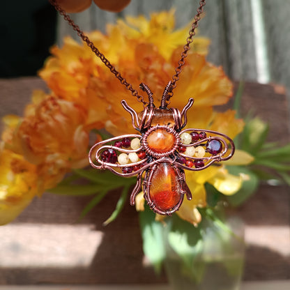 For Gwendolyn. Final payment.Sunny honey bee pendant