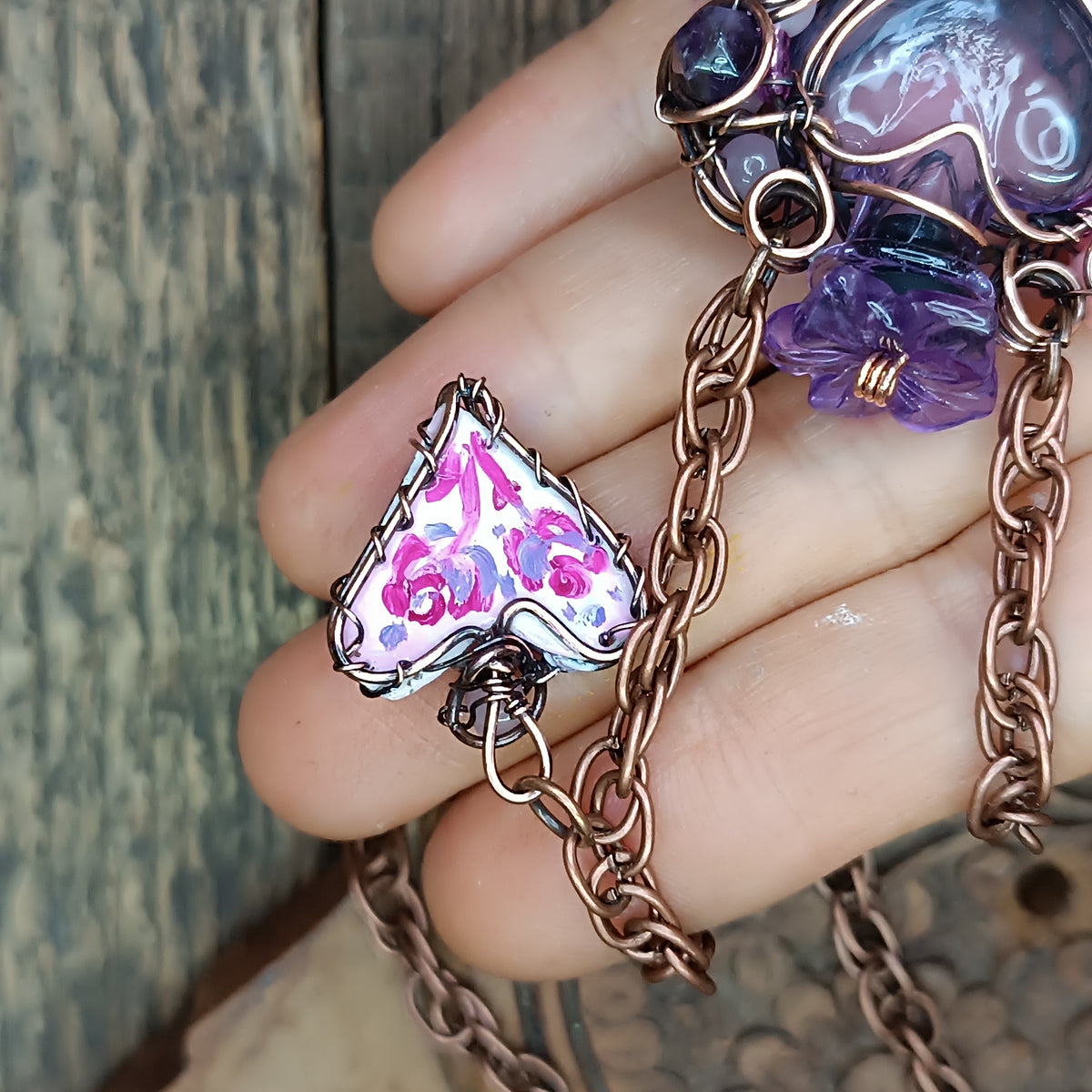 Magic "Drink me" bottle necklace💜