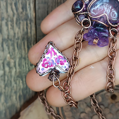 Magic "Drink me" bottle necklace💜