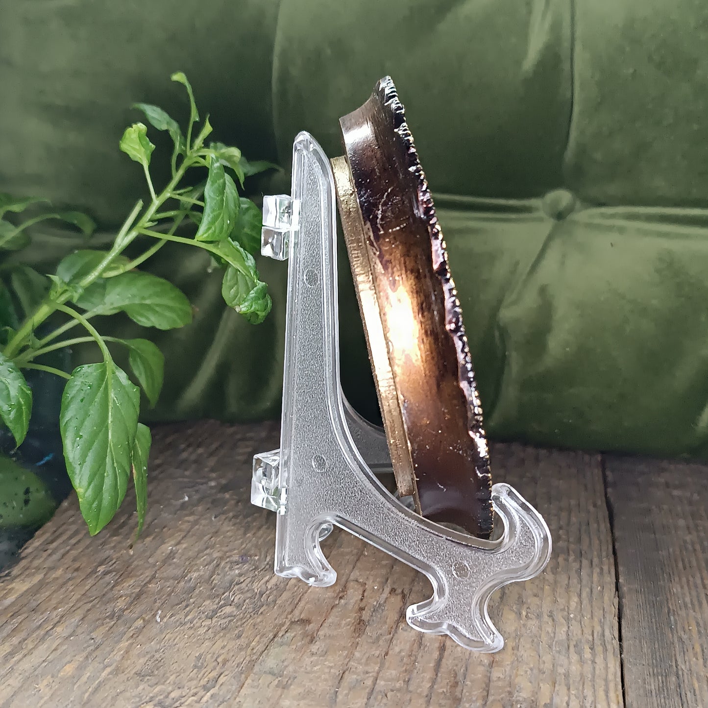 Princess and dragon. Original acrylic painting in a frame.