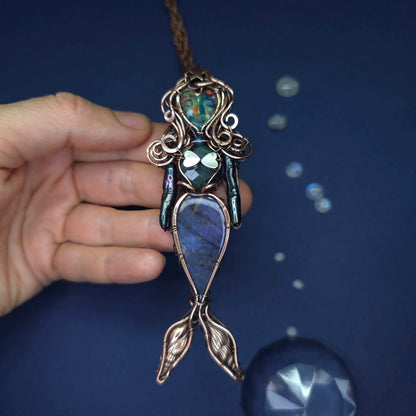 Aurora mermaid necklace