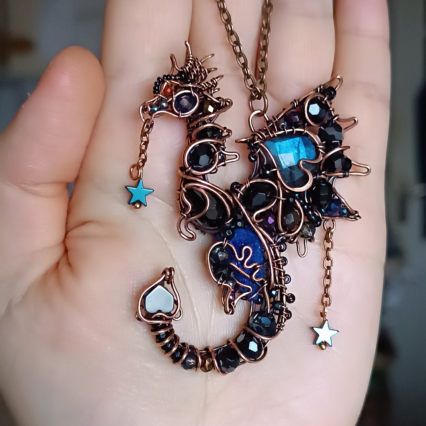 Midnight star. Dragon pendant