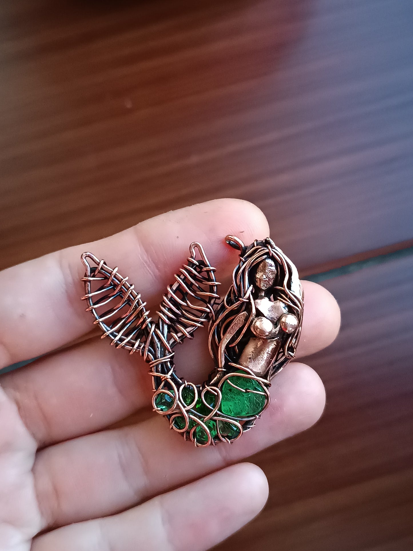 Green tail mermaid for Glen.