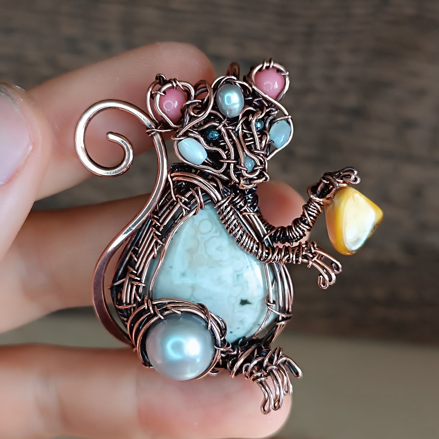 Fromager🧀🐁Cute mouse necklace