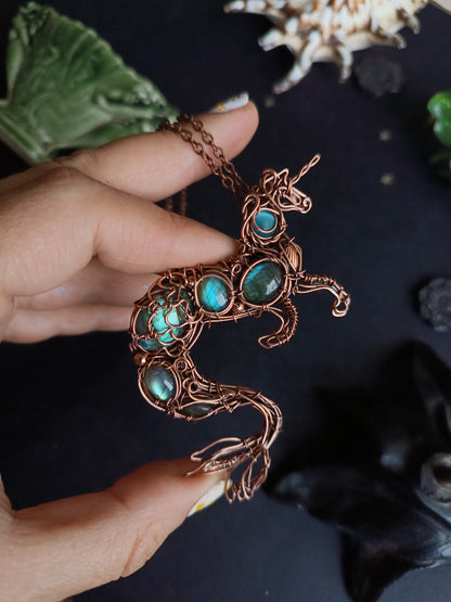 Water horse. Kelpie pendant.