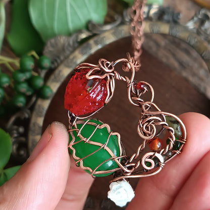 For Eustacia. Strawberry necklace