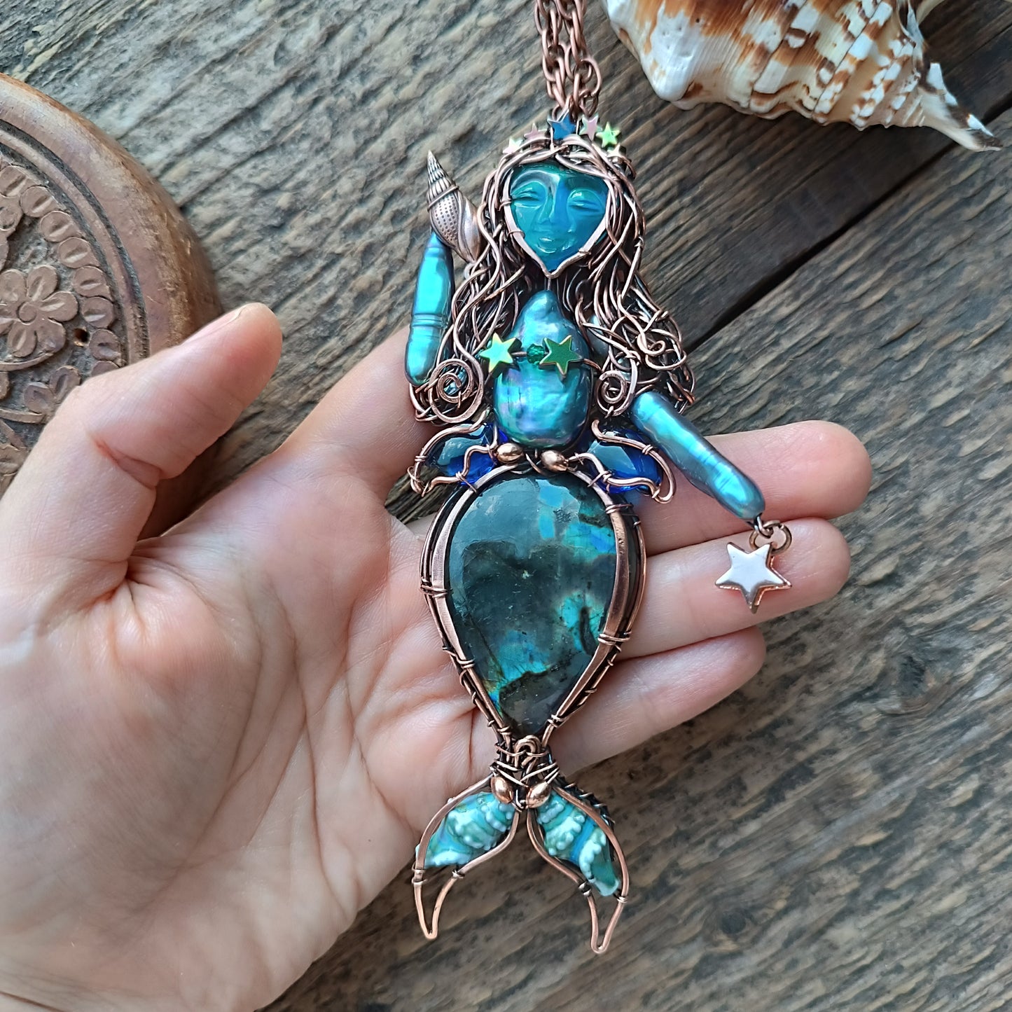 Blue Ocean Empress necklace