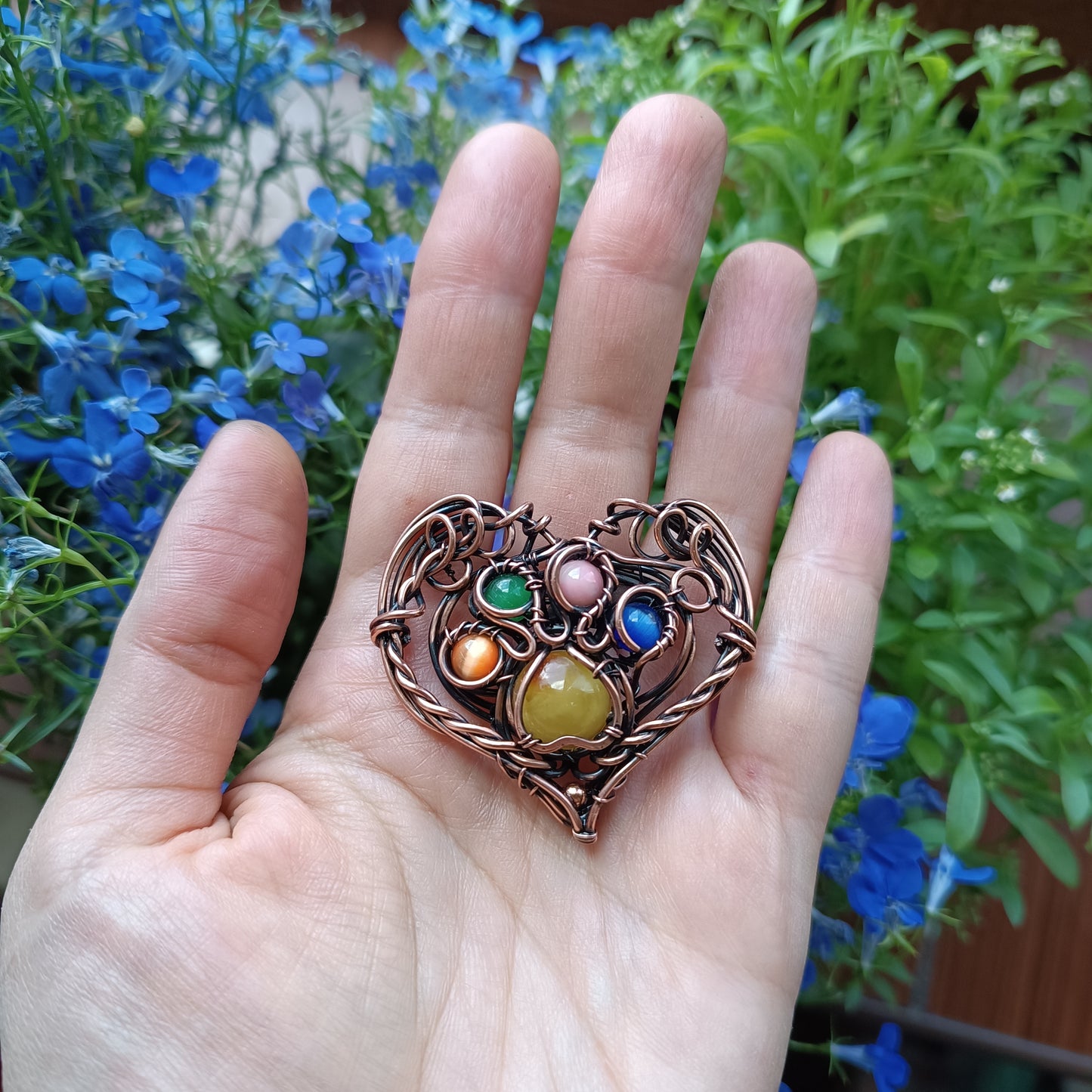For Debbie. Paw heart pin.