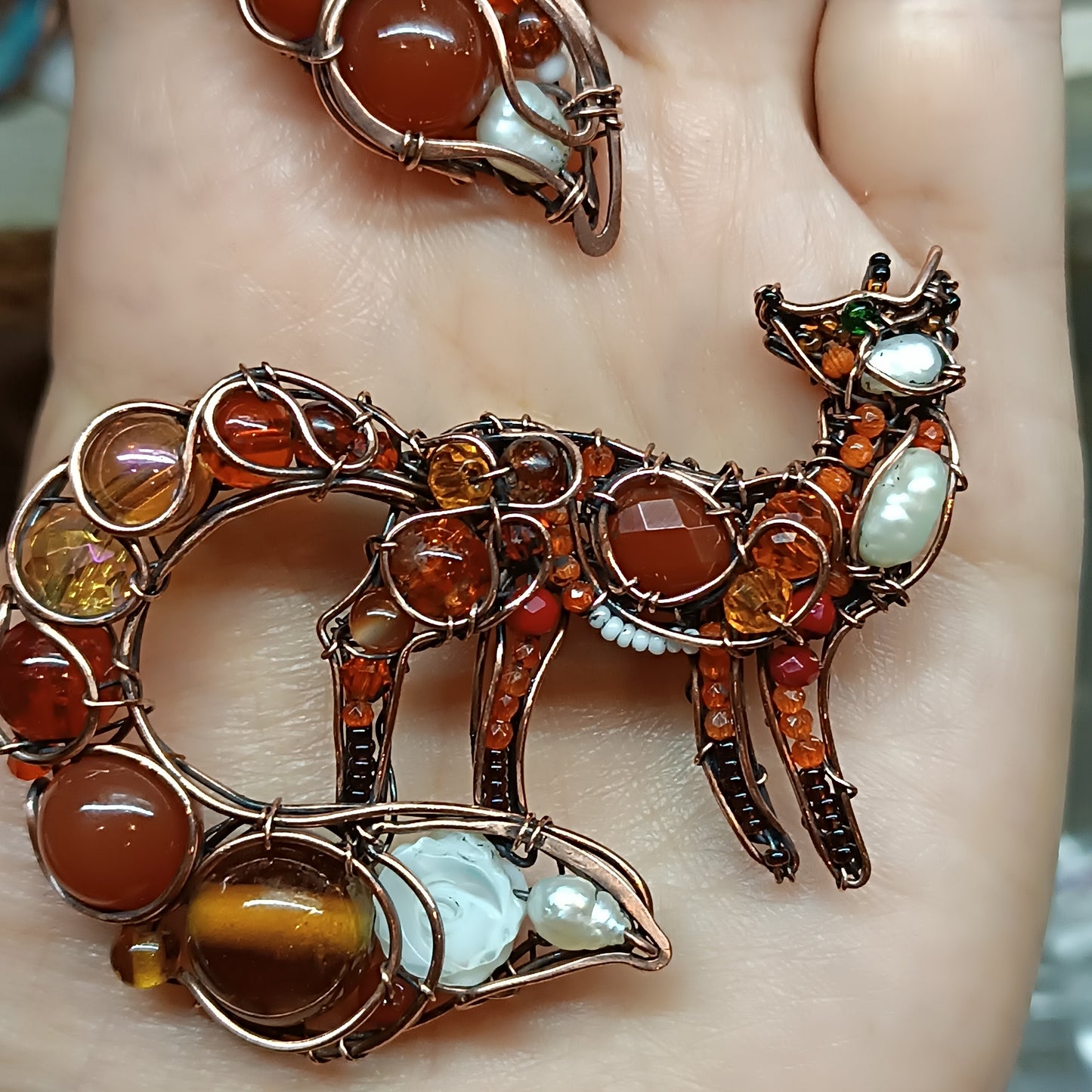 For Eustacia. Fox pendant