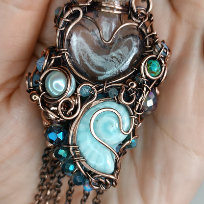 For Cynthia. Seashell vial