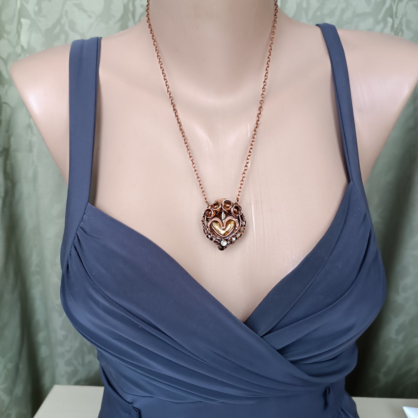 For Susan. Paw vial pendant