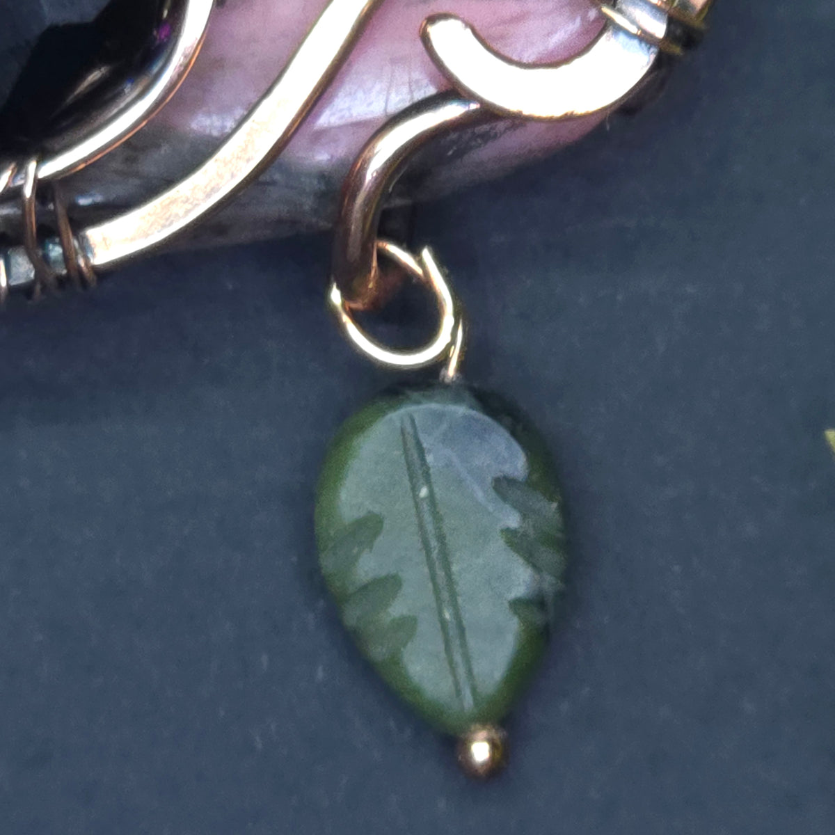 Sunrise meal. Wire wrapped panda necklace