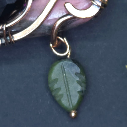 Sunrise meal. Wire wrapped panda necklace
