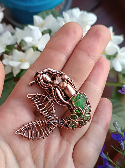Green tail mermaid for Glen.