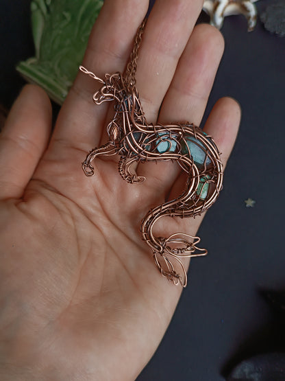 Water horse. Kelpie pendant.