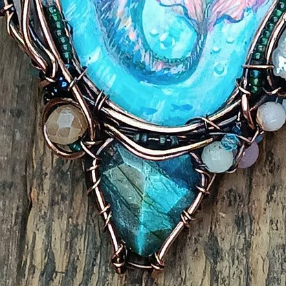 Mermaid and Seahorse necklace.