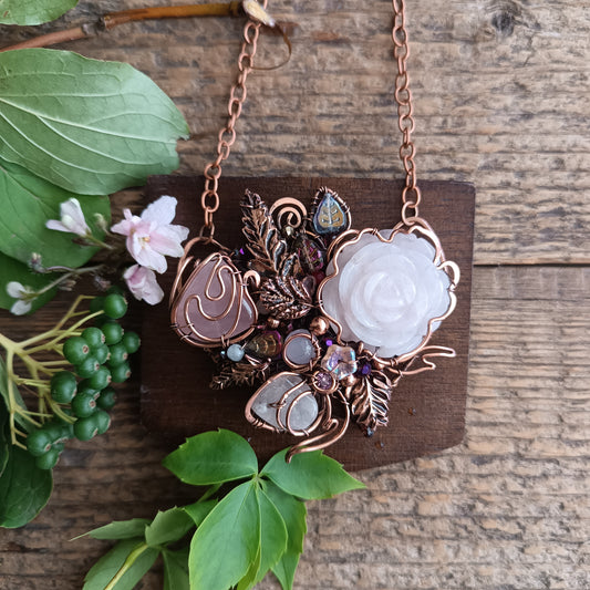 Rose garden necklace.