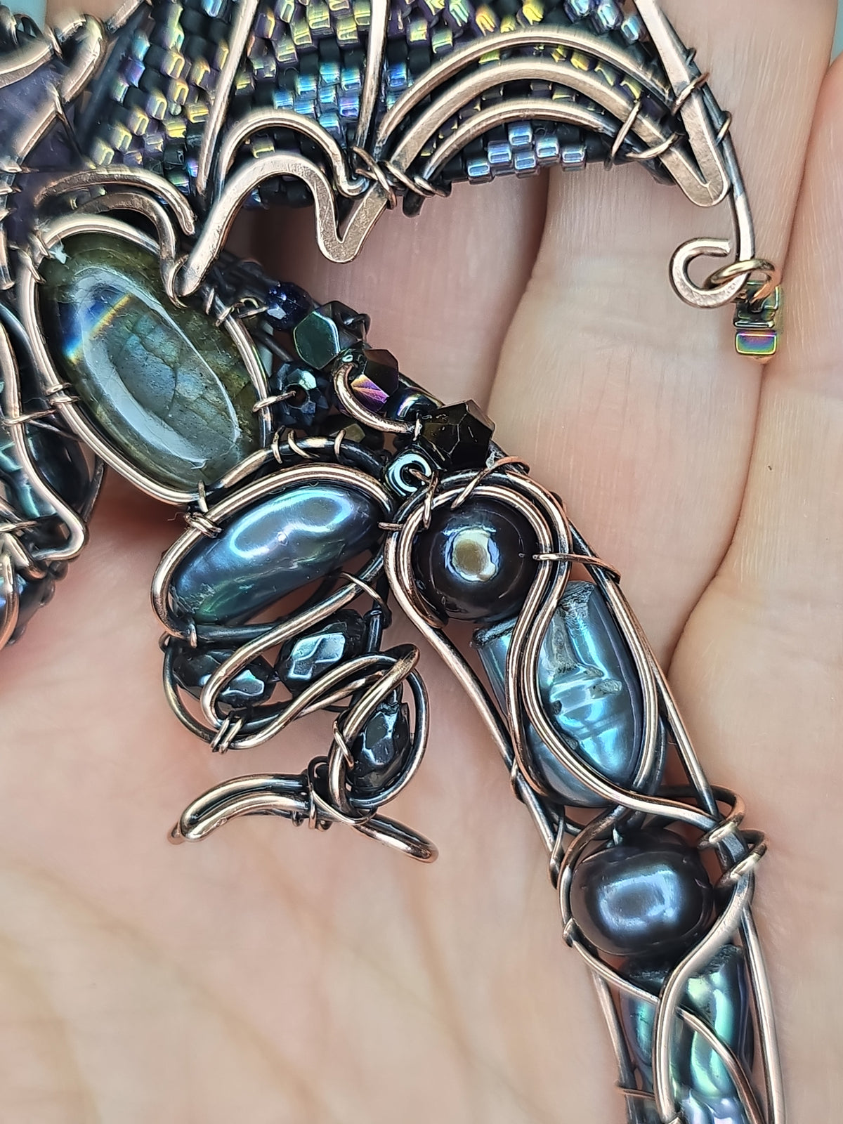 Midnight whisper. Dragon necklace