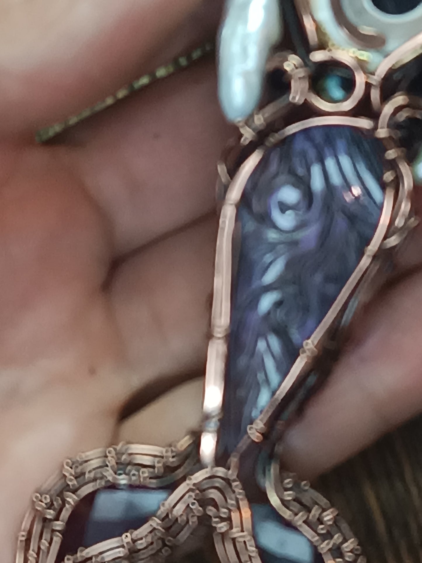 Aurora mermaid necklace🧜💜
