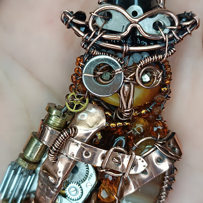 Steampunk Owl necklace