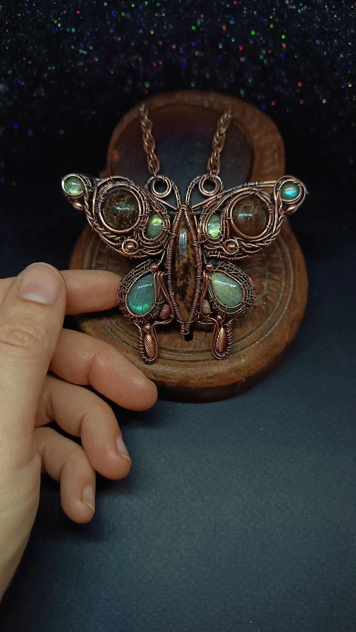 Charming butterfly necklace.