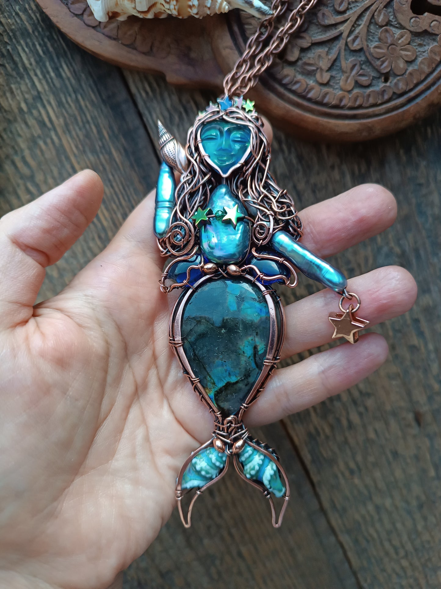 Blue Ocean Empress necklace