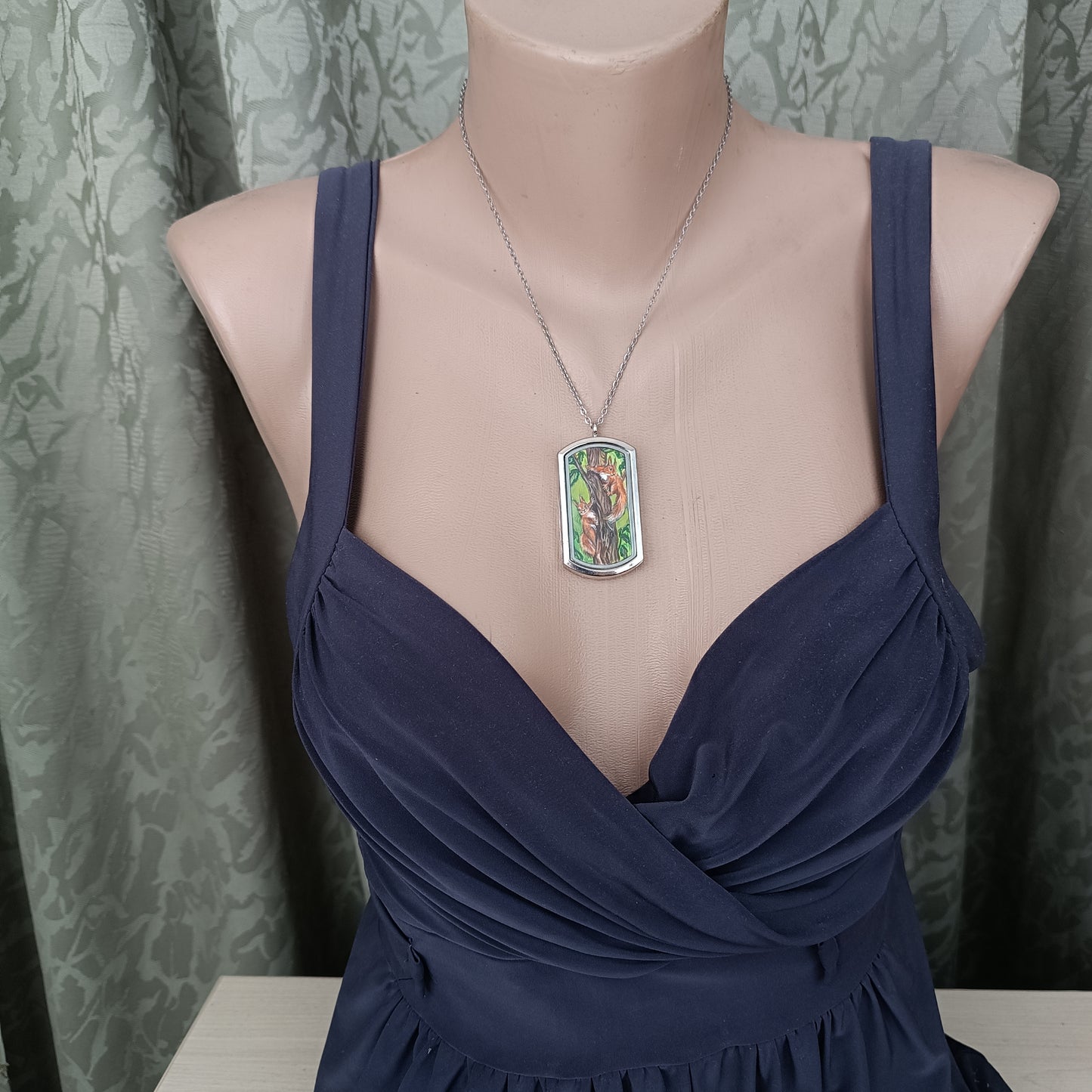 Wizard's helpers🌿 Painted pendant🦉🐿️