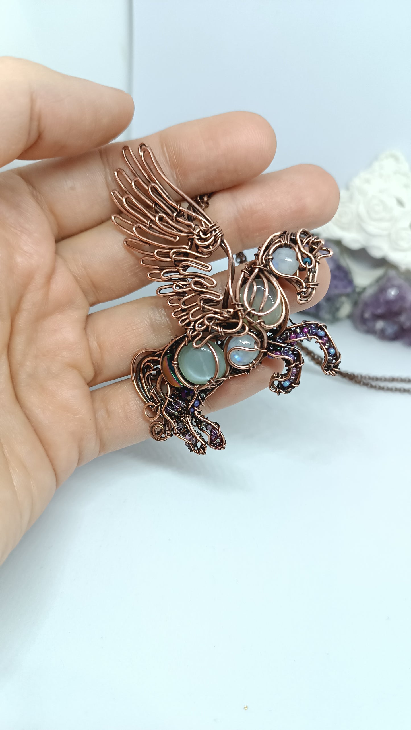 For Diane. Fantasy Pegasus pendant