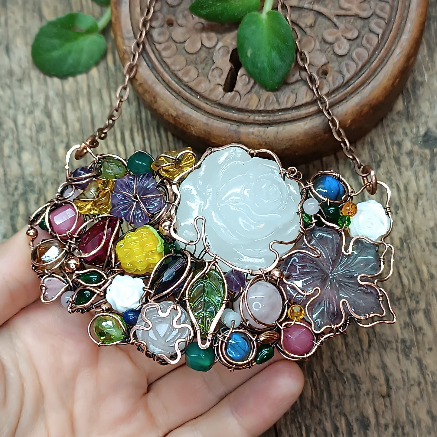 For Maggie. 2 necklaces and the earrings.