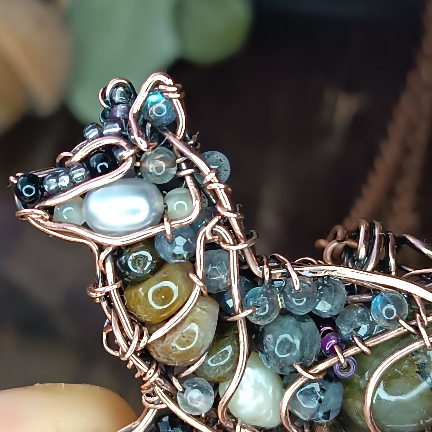 Wolf pendant.