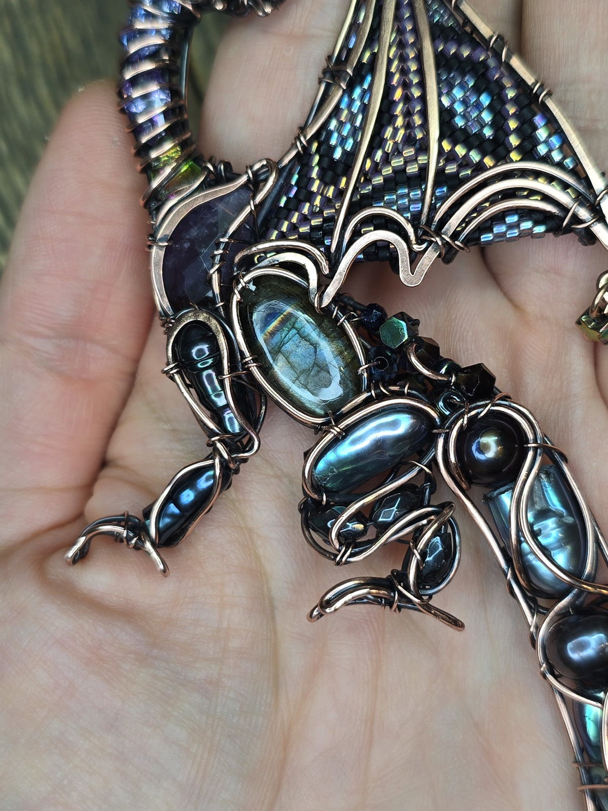 Midnight whisper. Dragon necklace