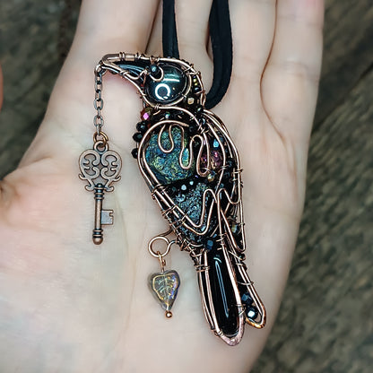 For Brenda. Raven necklace